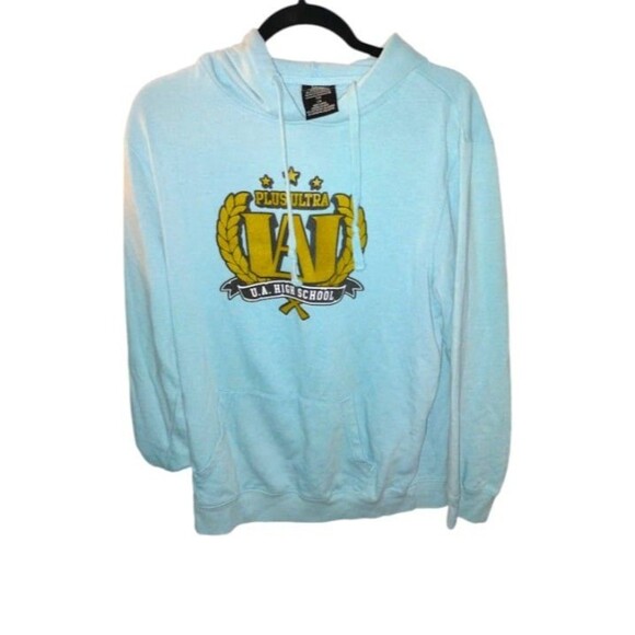 Funimation: My Hero Academia Men's (L) Light Blue Shonen Anime Cozy Hoodie - Picture 4 of 5